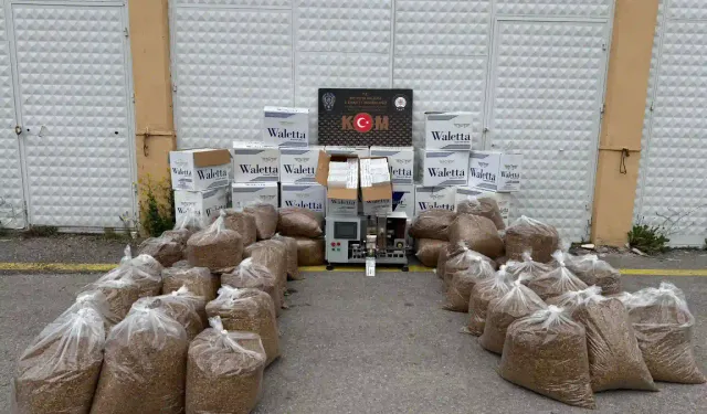 Kütahya’da polisten kaçak sigara operasyonu