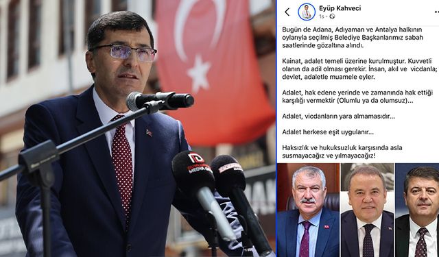 CHP'li Kütahya Belediye Başkanı Kahveci'den belediye başkanlarının gözaltına alınmasına tepki