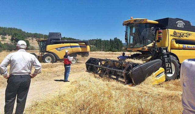 Kütahya Gediz’de hasat denetimleri sürüyor