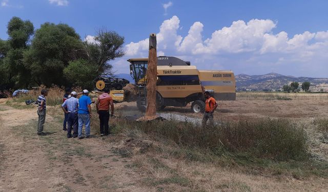 Kütahya Simav'da biçerdöver denetimleri devam ediyor