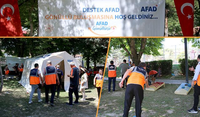 Kütahya’da destek AFAD gönüllüleri sertifikalarını aldı