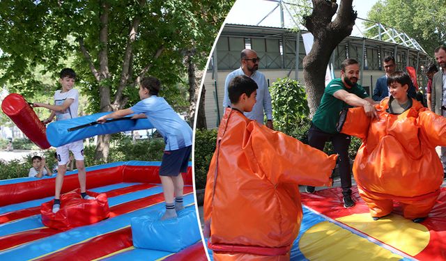 Kütahya’da öğrenciler sporla eğlendi