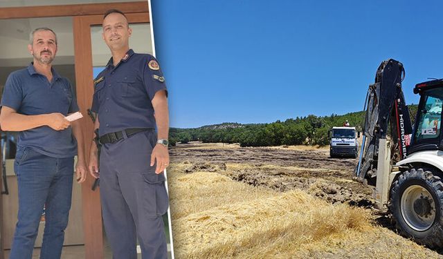 Kütahya'da tarlada bulduğu paraları sahibine ulaşmasını sağladı