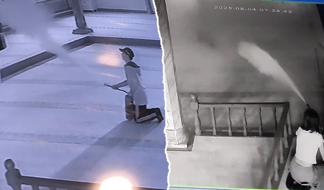 Kütahya’da cami içinde gençlerden “yok artık dedirten” hareketler