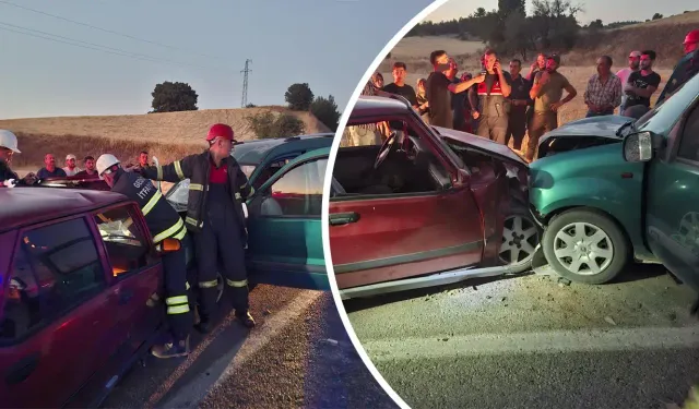 Kütahya'da iki araç çarpıştı: 2 ölü, 1 yaralı