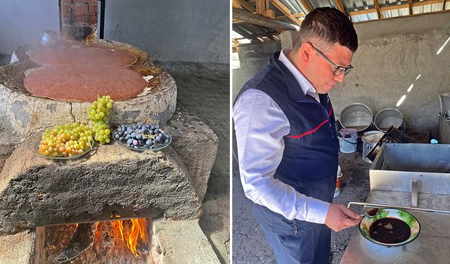 Kütahya Emet’te pekmez evine ziyaret gerçekleştirildi