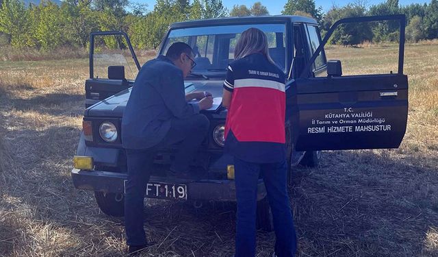 Kütahya Simav’da arazi tespit çalışmaları devam ediyor