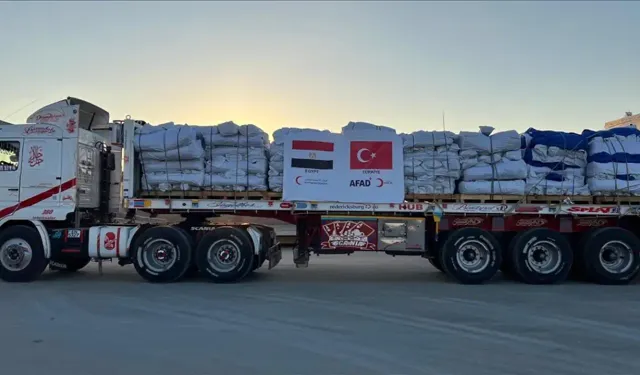 AFAD: Türkiye’nin Gazze’ye yardımları hız kesmeden sürüyor