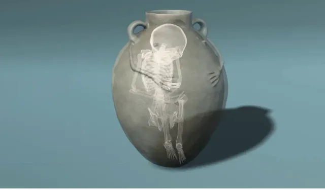 Eskişehir Küllüoba’da el kabartmalı küp mezar bulundu