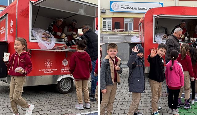 Kütahya'da öğrencilere vakıf çorbası ikramı