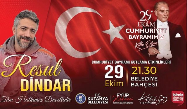 Kütahya’da 29 Ekim Coşkusu Resul Dindar’la