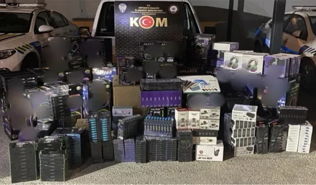 Kütahya’da kaçak elektronik ürün operasyonu