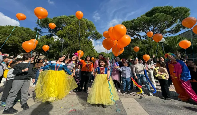 Aydın’da lösemiyi yenen Masal için balon etkinliği düzenlendi