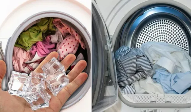Çamaşır ve kurutma makinesine buz küpü atılır mı?