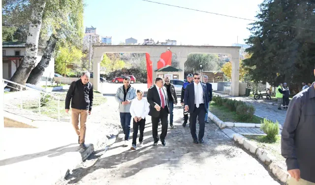 Kütahya Emet’te protokol kaplıcaları inceledi