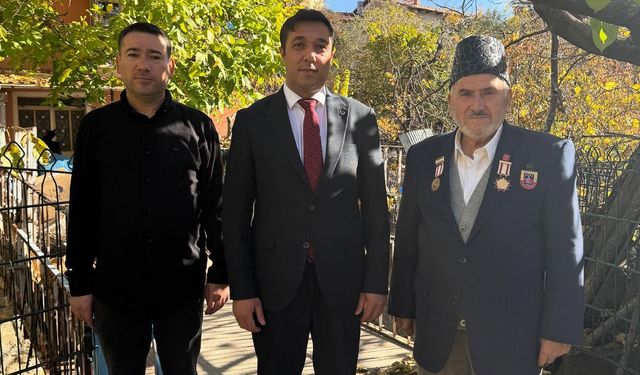 Kütahya Şaphane’de Kıbrıs gazisine ziyaret