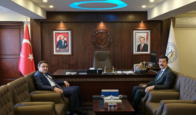 Kütahya Valisi Işın'dan KSBÜ rektörü Ahmet Tekin’e ziyaret