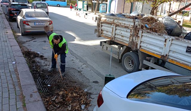 Kütahya Zafertepe Şeyh Edebali Caddesi'nde temizlik