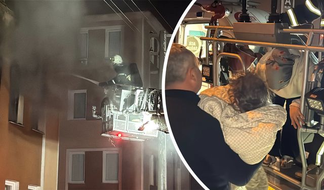 Kütahya'da aparmandaki yangında can pazarı yaşandı