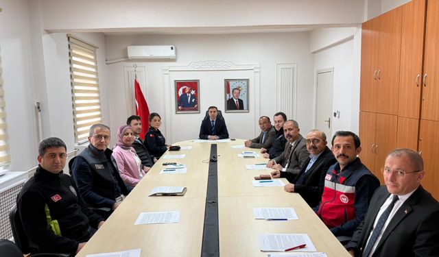 Kütahya'da kış tedbirleri için afet kurulu toplandı