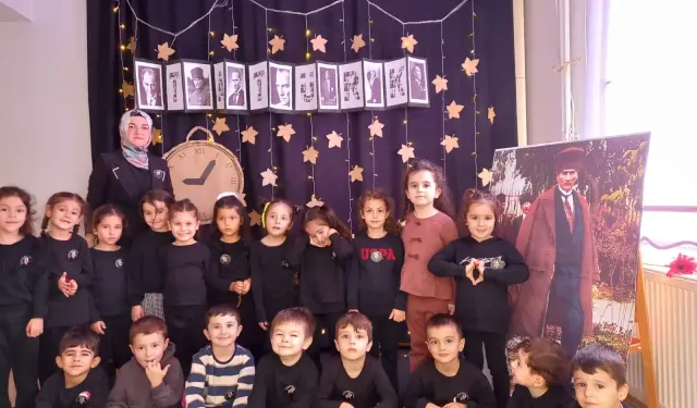 Kütahya’da miniklerden Atatürk’ü Anma etkinliği