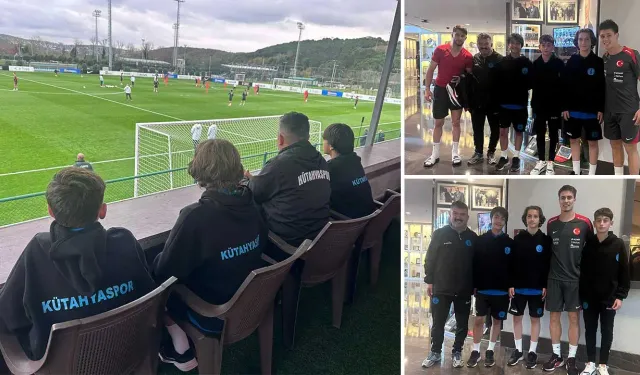 Kütahyalı gençler A Milli Takım antrenmanını izledi