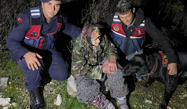 Manisa'da kaybolan Alzheimer hastası kadın jandarma ekiplerince bulundu