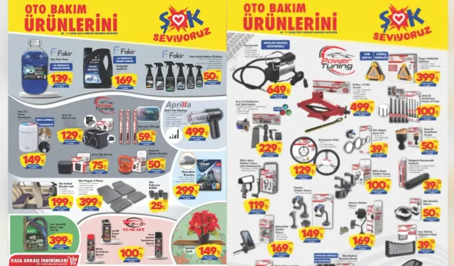 ŞOK Market’te oto bakım ürünleri indirimde