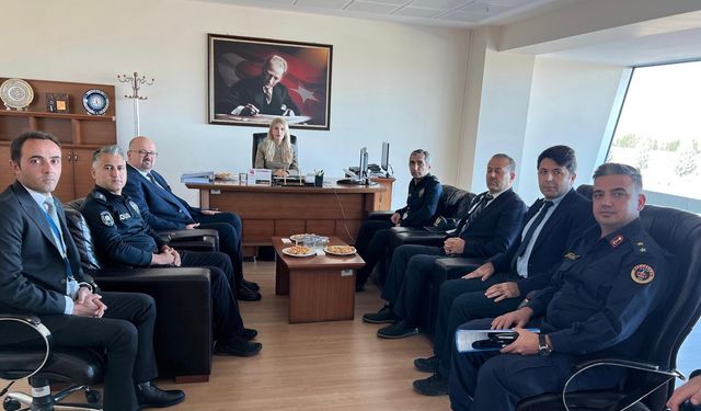 Kütahya Zafer Havalimanı güvenlik toplantısı yapıldı