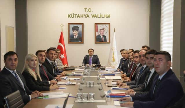 Kütahya’da Güvenlik ve Asayiş Toplantısı yapıldı