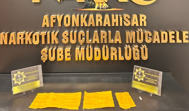 Afyonkarahisar’da aracında madde bulunan şüpheli tutuklandı