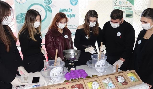 Balıkesir Üniversitesi öğrencileri atık zeytinyağından sabun üretti