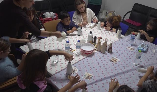 Bilecik’te çocuklar atıkları sanat eserine dönüştürüyor