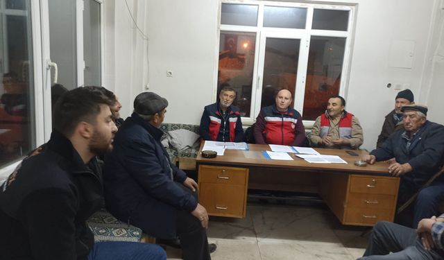 Kütahya'da köylerde tarımsal üretim toplantıları yapıldı