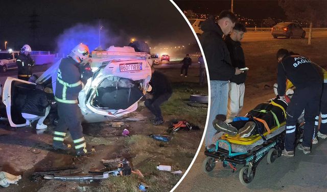 Kütahya'da aşırı hız kazaya neden oldu, 1 yaralı