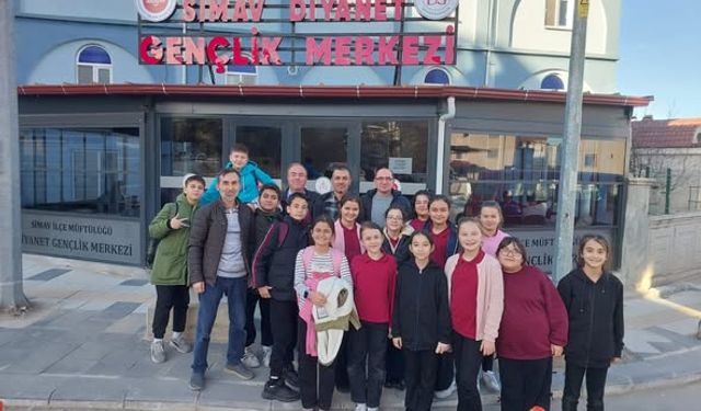 Kütahya’da ÇEDES öğrencilerinden Simav Diyanet Gençlik Merkezi’ne ziyaret