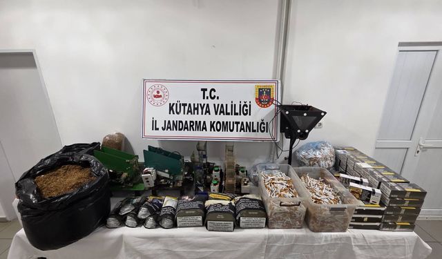 Kütahya’da jandarma ekiplerinden kaçakçılık operasyonu