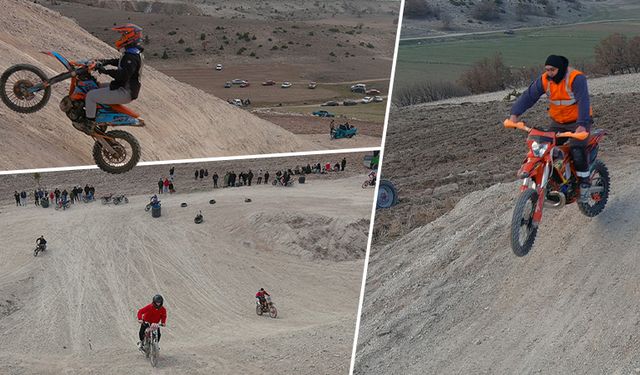 Kütahya’da motosiklet tutkunları “heyecan” parkurunda buluştu