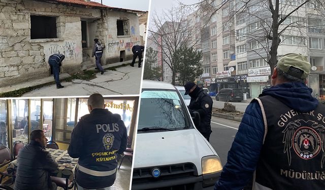 Kütahya’da suç ve suçluya geçit yok, ekipler sahada