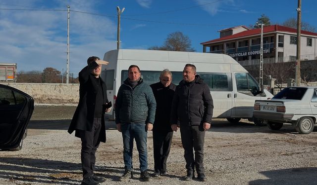 Kütahya Simav'da yeni garaj ve tamirhane projesi yerinde incelendi