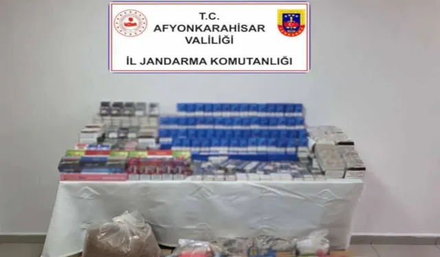 Afyonkarahisar’da kaçak tütün operasyonu yapıldı