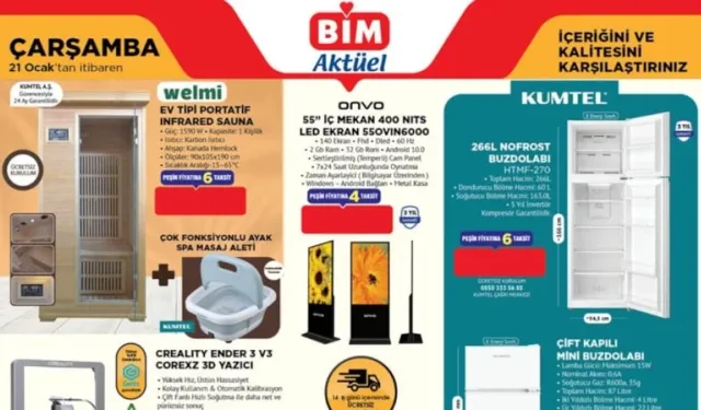 BİM’e portatif sauna geliyor! İşte fiyatı