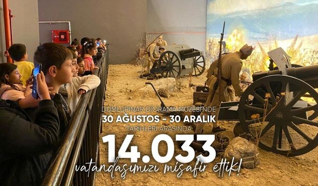 Dumlupınar Diorama Müzesi binlerce ziyaretçiyi ağırladı