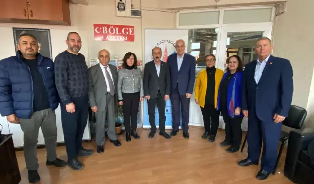 Kütahya Gazeteciler Birliği, CHP’yi ağırladı