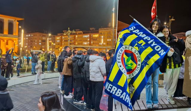 Kütahya'da Fenerbahçe taraftarı Kupa'yı kutladı