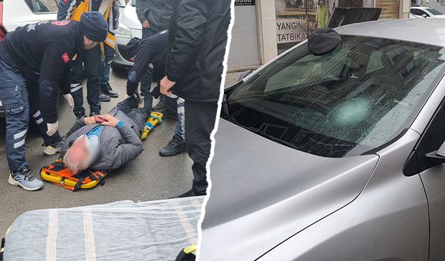 Kütahya’da otomobil yayaya çarptı, 1 yaralı