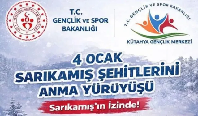 Kütahya’da Sarıkamış şehitleri yürüyüşle anılacak