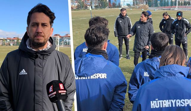 Kütahyaspor Teknik Direktörü Çelik’ten ilk açıklamalar