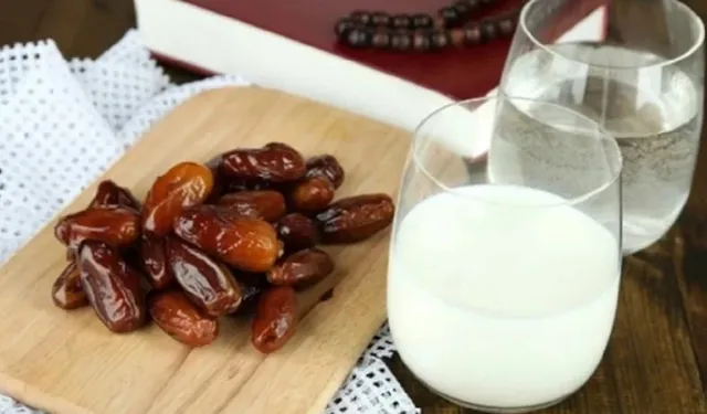 Sahurda süt ve hurma tüketmek uzun süre tokluk sağlıyor