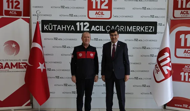Başkan Kahveci’den 112 Acil Çağrı Merkezi’ne ziyaret